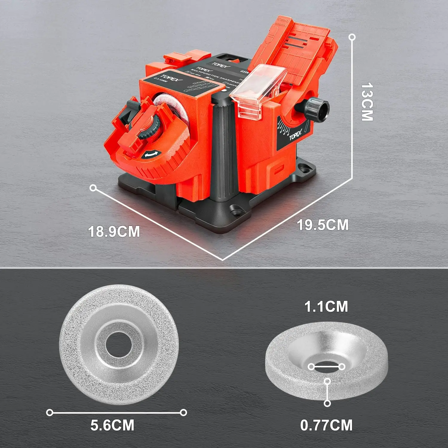 Topex 65W Electric Multifunction Sharpener SAA Drill Bit Knives Scissors Chisel