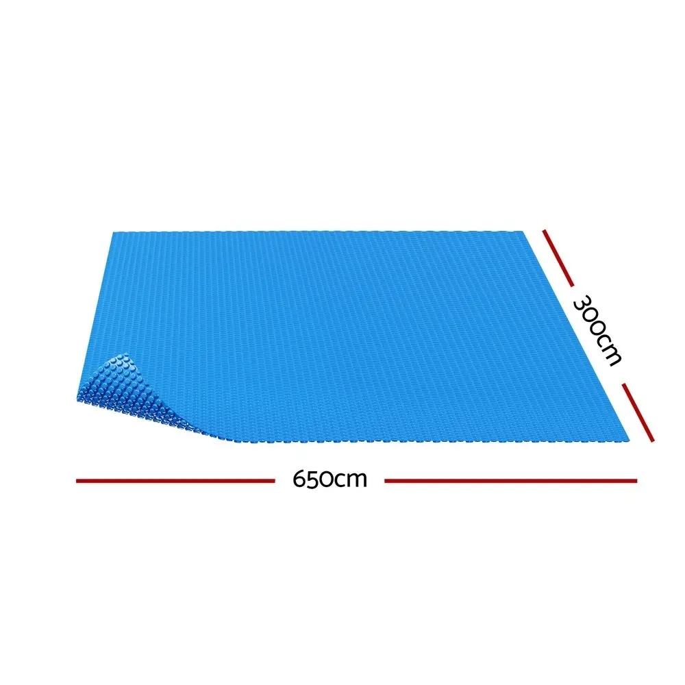 Aquabuddy Pool Cover 600 Micron 6.5x3m Swimming Pool Solar Blanket Blue