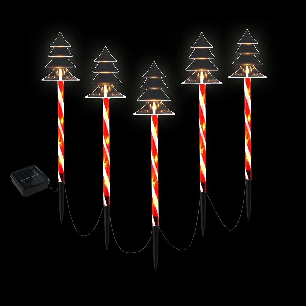 Jingle Jollys 5 PCS Christmas Lights Path Ground Light Garden Decorations 25 LED