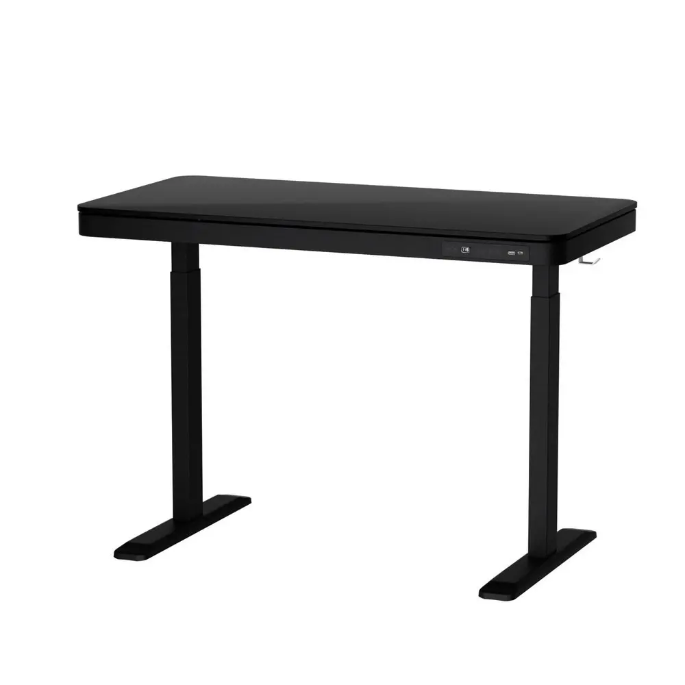 Artiss Standing Desk Motorised Electric Dual Motor Drawer 120CM Black