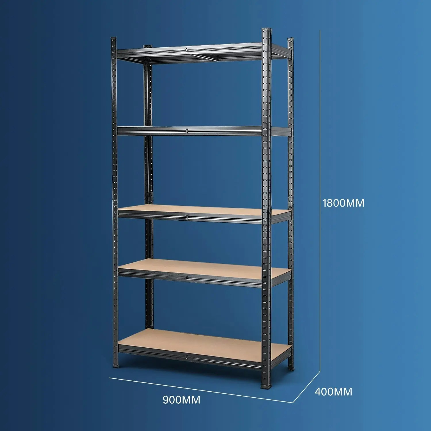 MasterSpec Garage Shelving Warehouse Shelf unit Storage Rack 1.8x0.9m