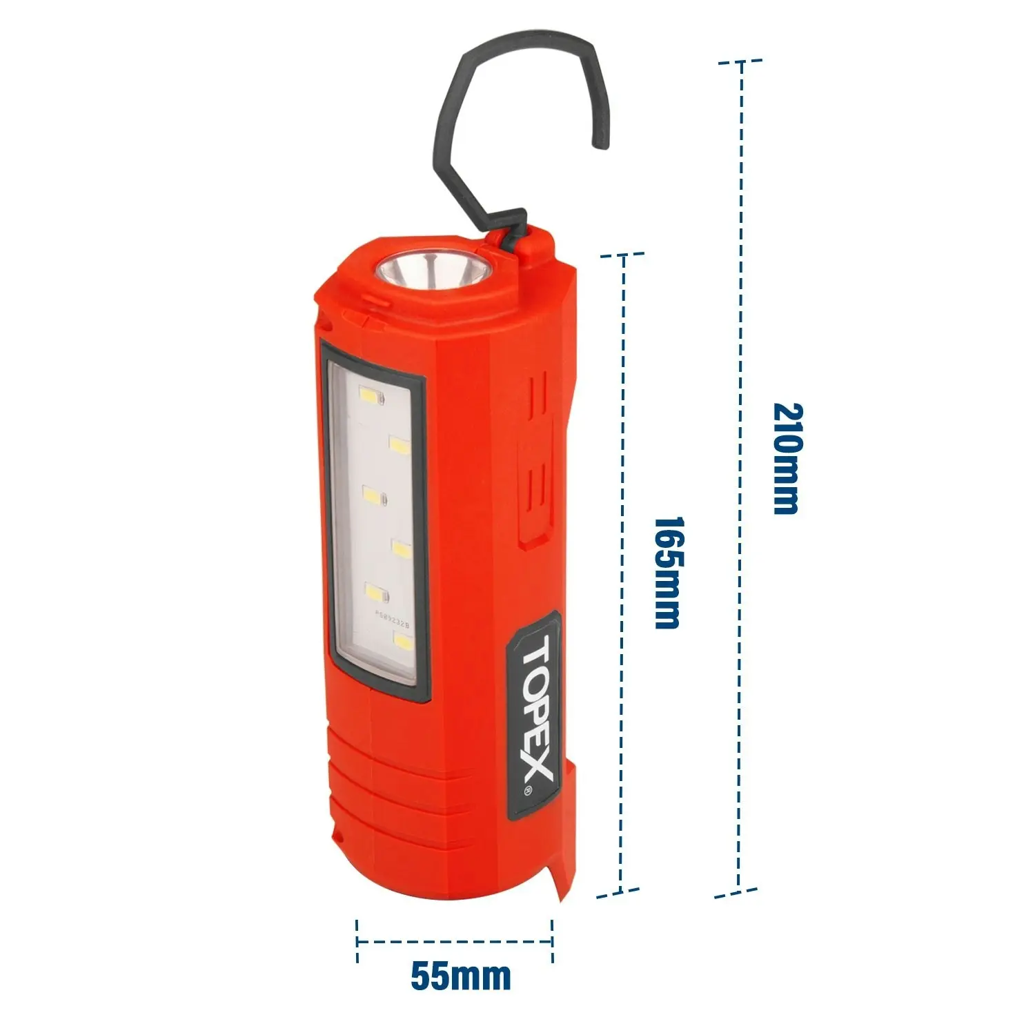 Topex 12V Cordless LED Worklight Lithium-Ion LED Torch Skin Only without Battery