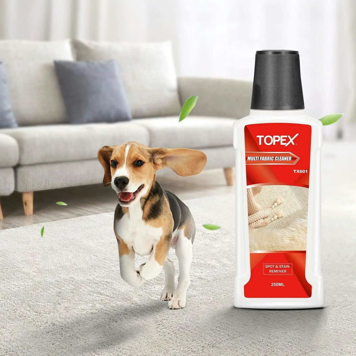 Topex Multi Fabric Cleaner 250 ml Low Foaming Carpet Cleaner for Spot Cleaner(TX600)