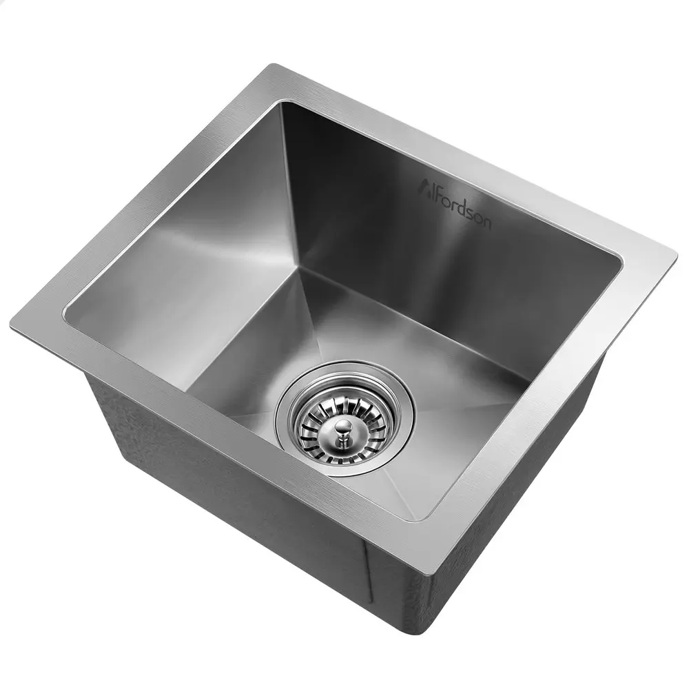 Alfordson Kitchen Sink Stainless Steel Drop in Flush Under Mount Basin 340X310MM