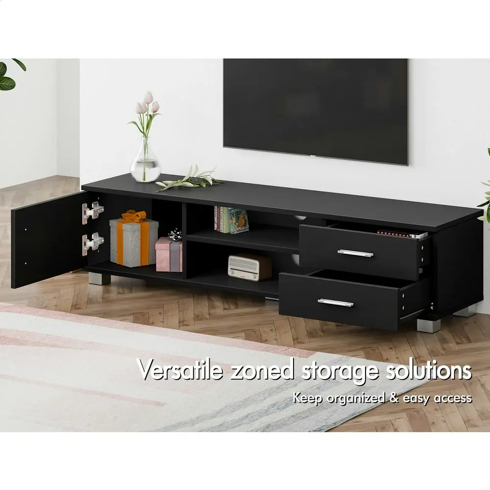 Alfordson Entertainment Unit Cabinet 120cm Black