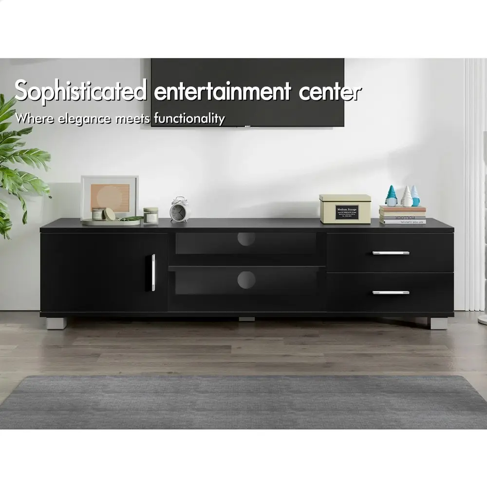 Alfordson Entertainment Unit Cabinet 120cm Black