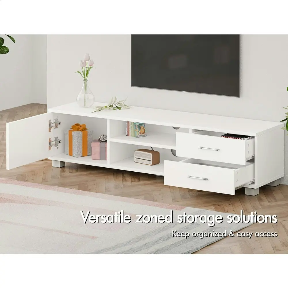 Alfordson Entertainment Unit Cabinet 120cm White