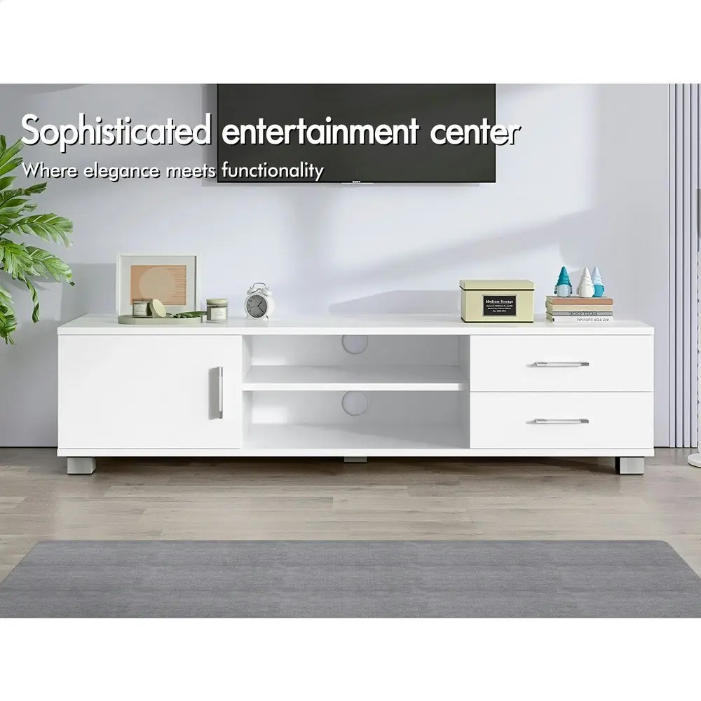 Alfordson Entertainment Unit Cabinet 120cm White