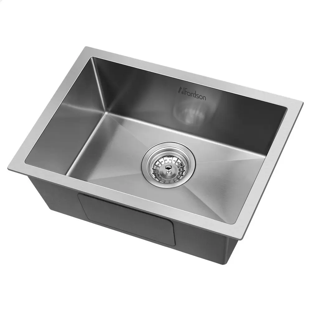 Alfordson Kitchen Sink Stainless Steel Drop in Flush Under Mount Bowl 450X300MM