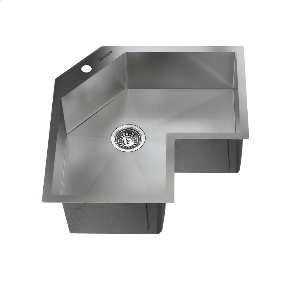 Alfordson Kitchen Sink Stainless Steel Drop in Flush Mount Single Bowl 860X600MM