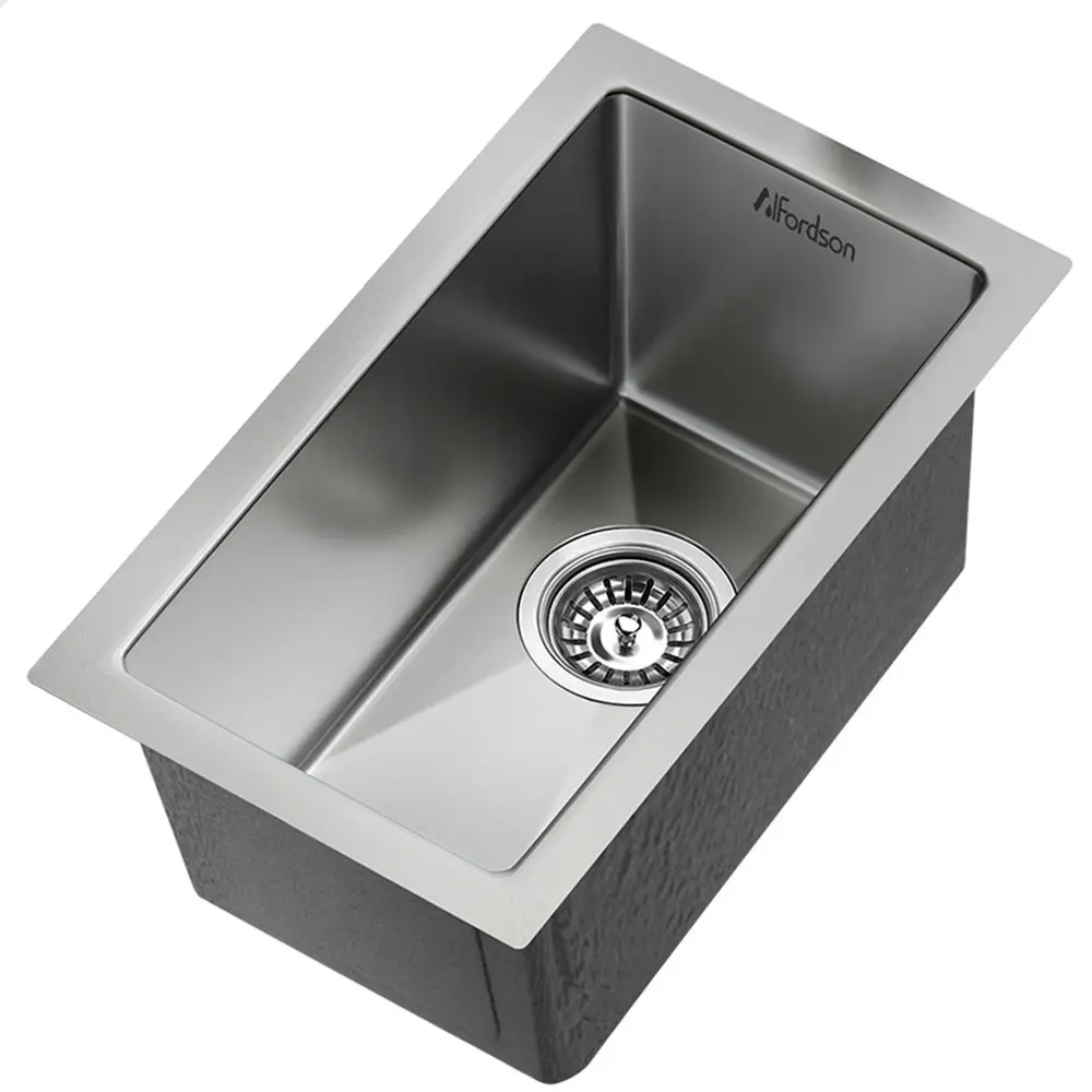 Alfordson Kitchen Sink Stainless Steel Drop in Flush Under Mount Basin 250X450MM