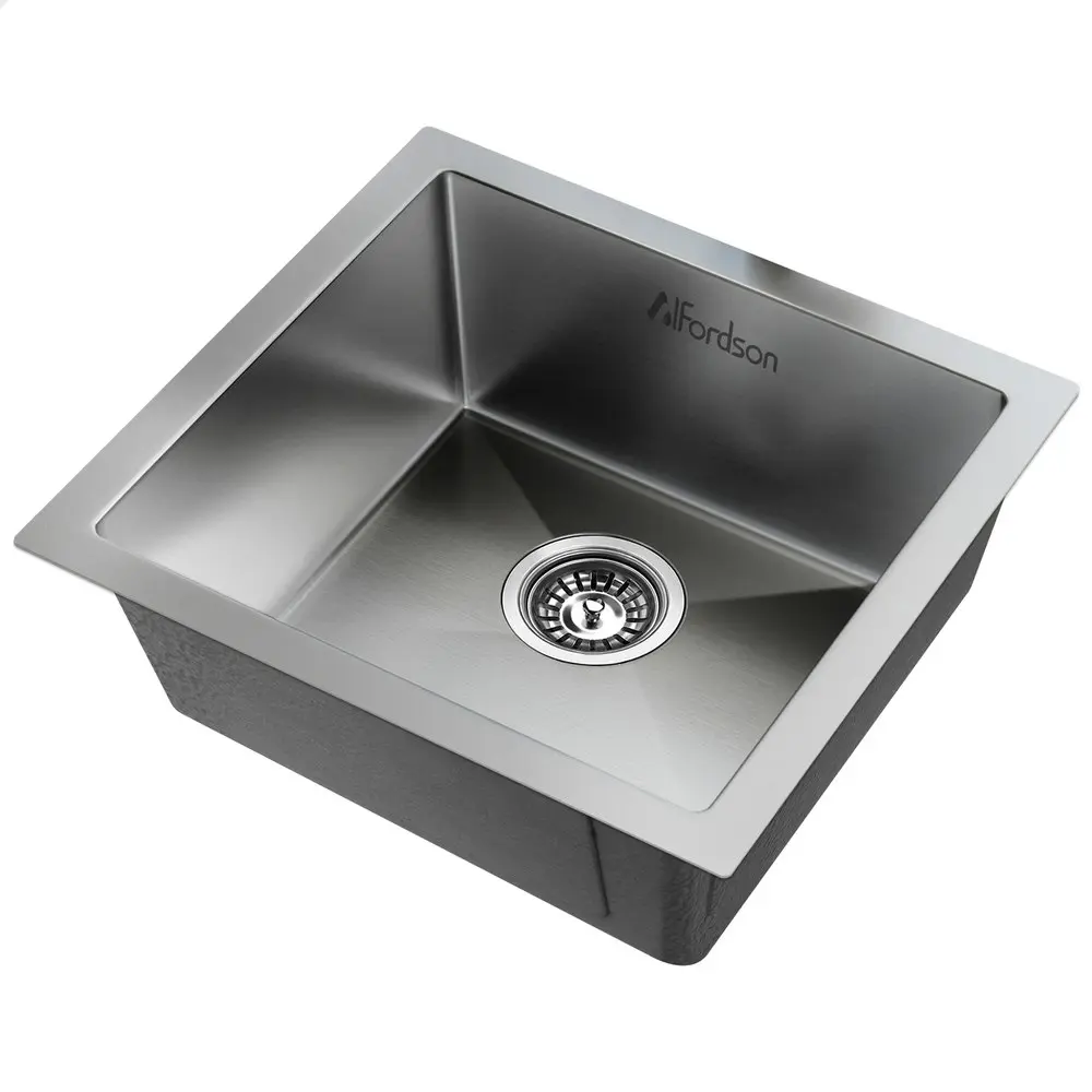 Alfordson Kitchen Sink Stainless Steel Drop in Flush Under Mount Bowl 440X440MM