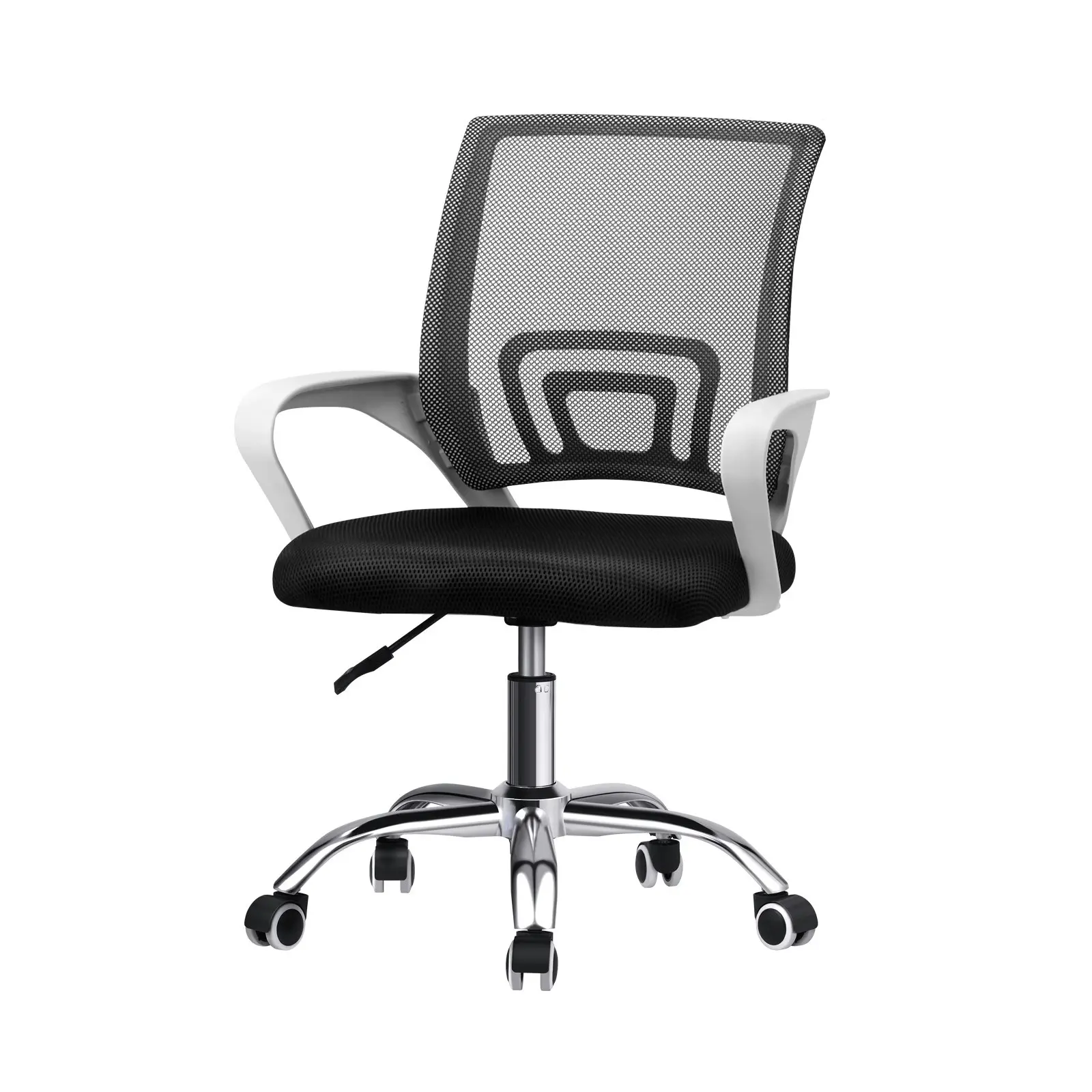 Oikiture Office Gaming Chair Computer Mesh Chairs Executive Foam White&Black