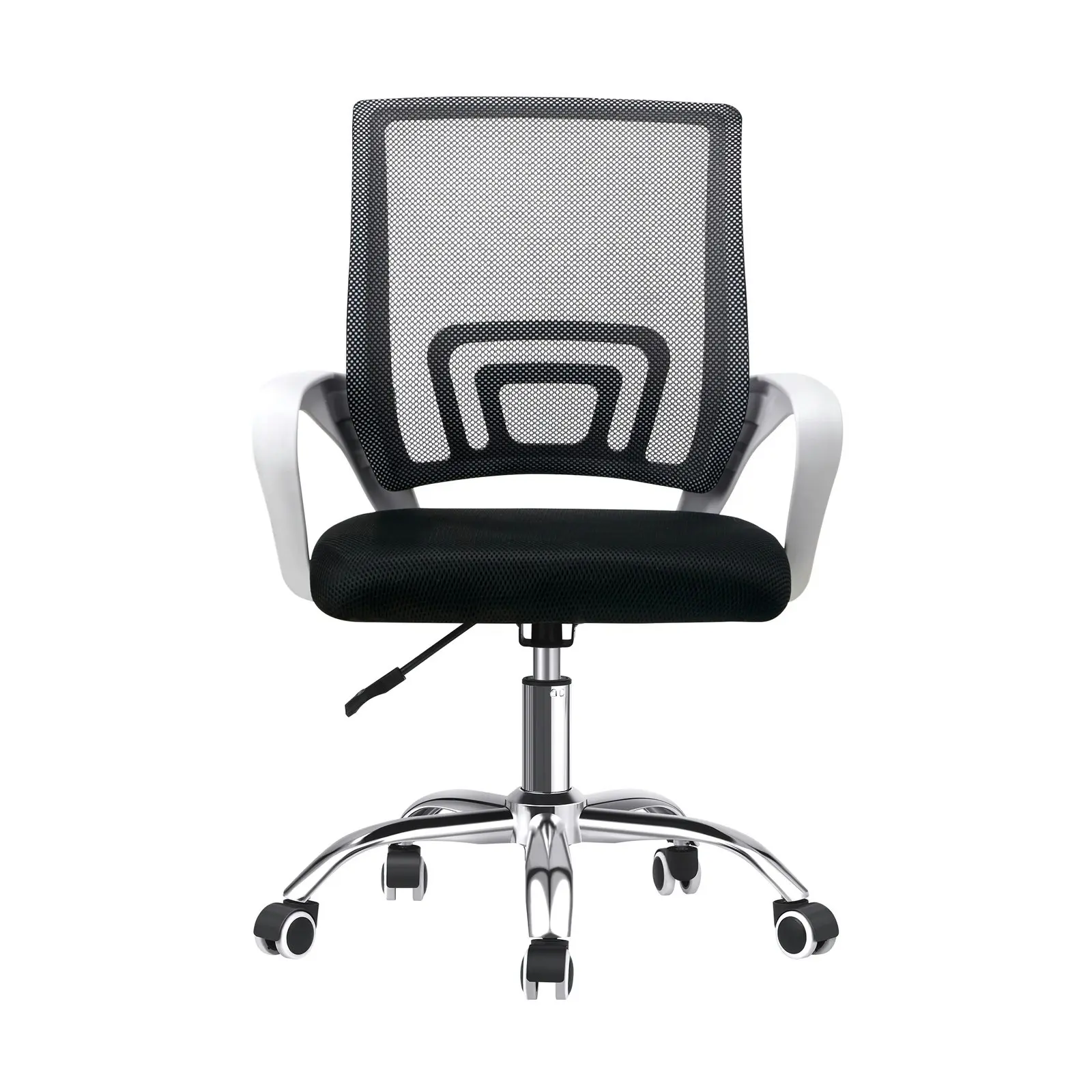 Oikiture Office Gaming Chair Computer Mesh Chairs Executive Foam White&Black