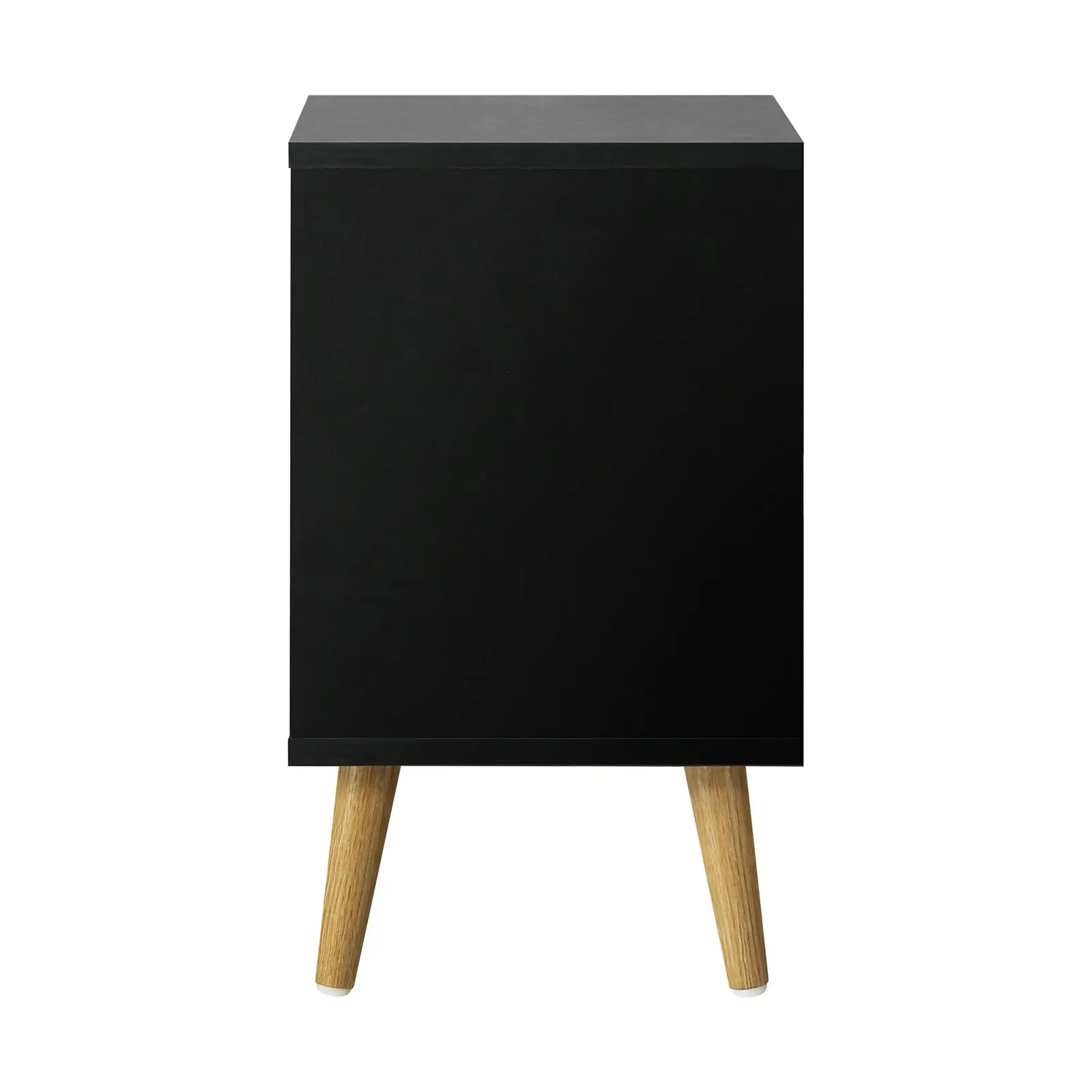 Oikiture 2 X Bedside Tables Side Table Bedroom Furniture Black