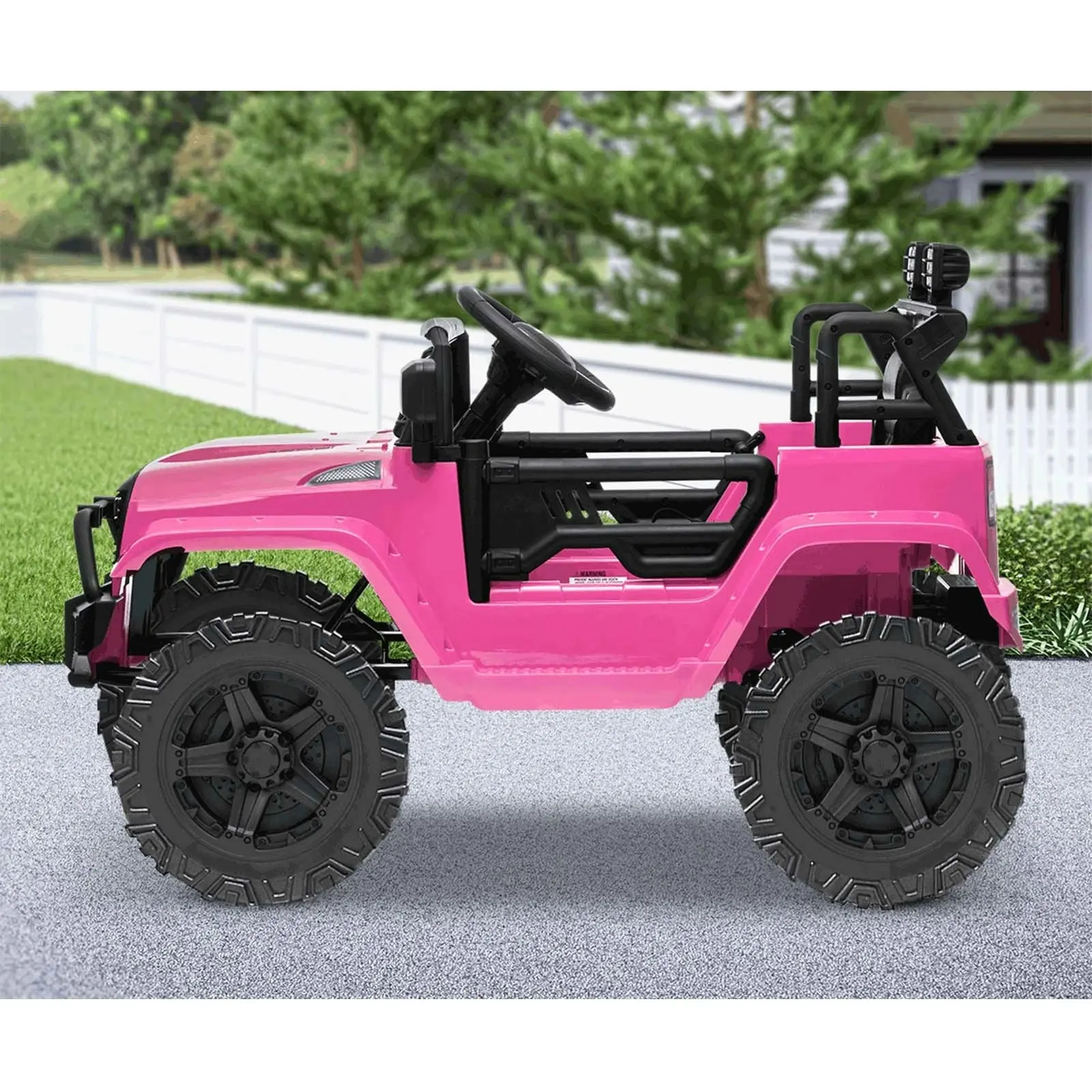 Mazam Kids Ride On Car Jeep Electric Vehicle Toy Remote Cars Gift 12V LED Light Pink