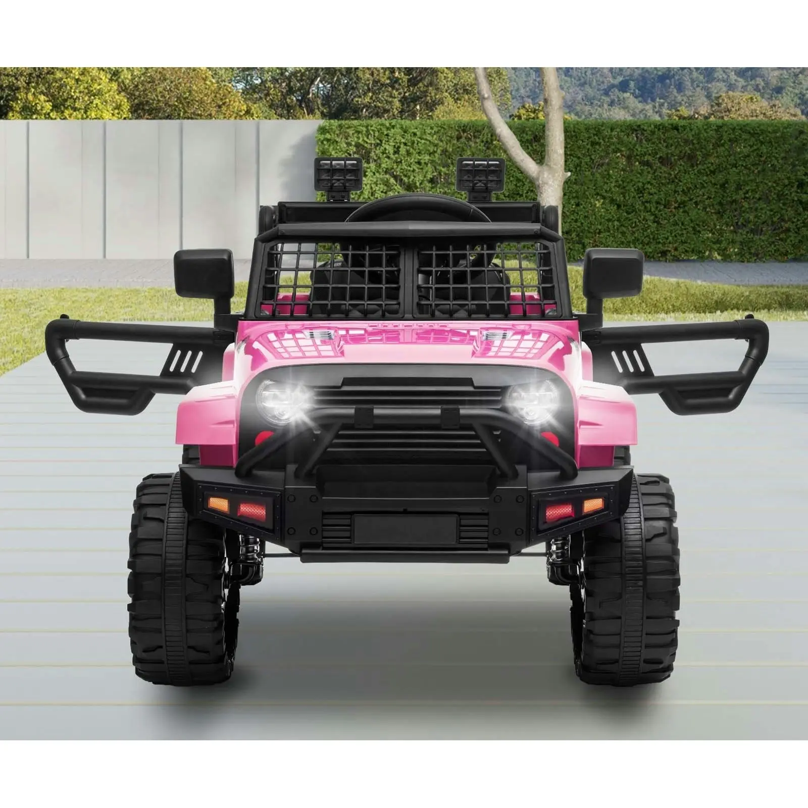 Mazam Kids Ride On Car Jeep Electric Vehicle Toy Remote Cars Gift 12V LED Light Pink