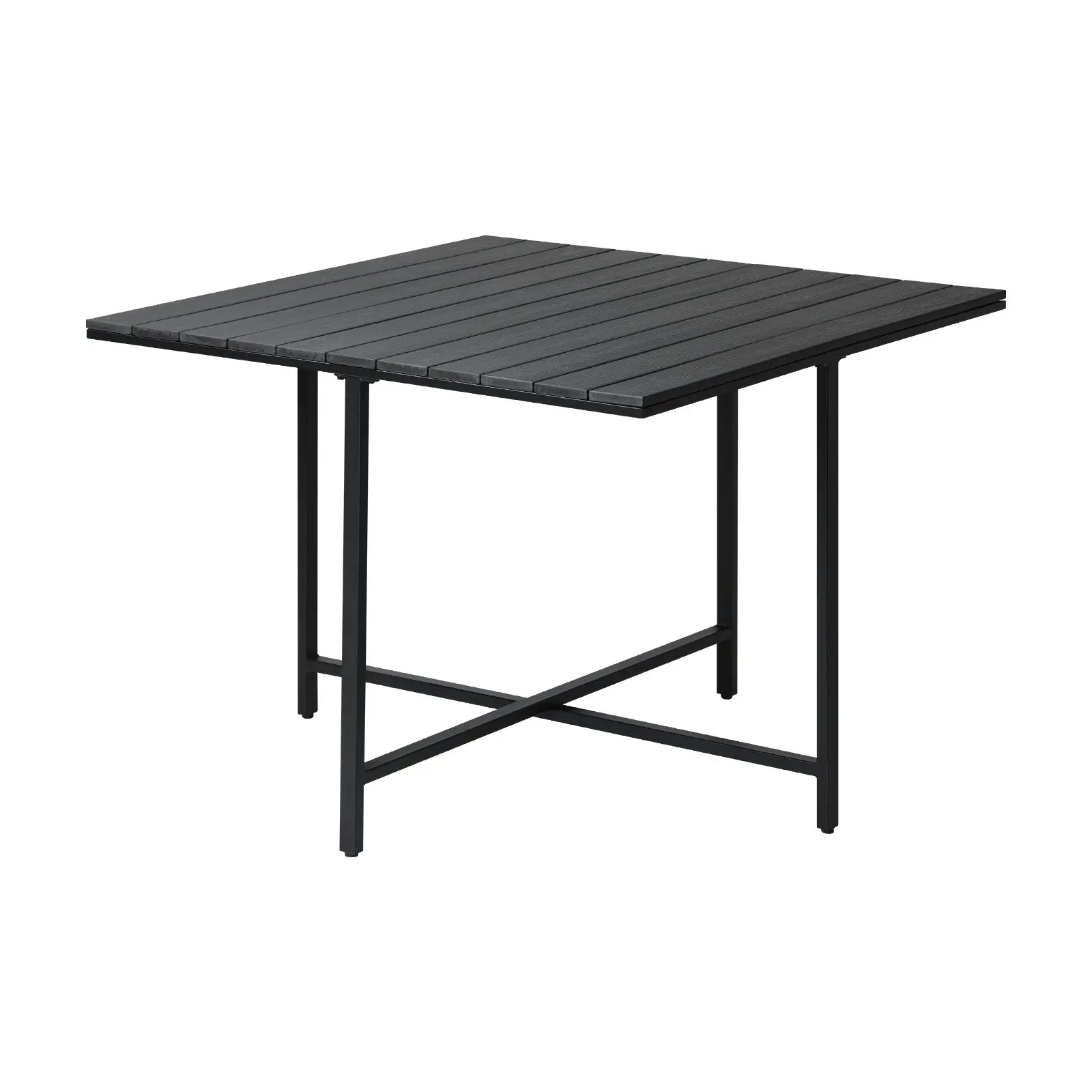 Livsip Outdoor Dining Table Furniture Lounge Patio Garden Black Wood-Plastic