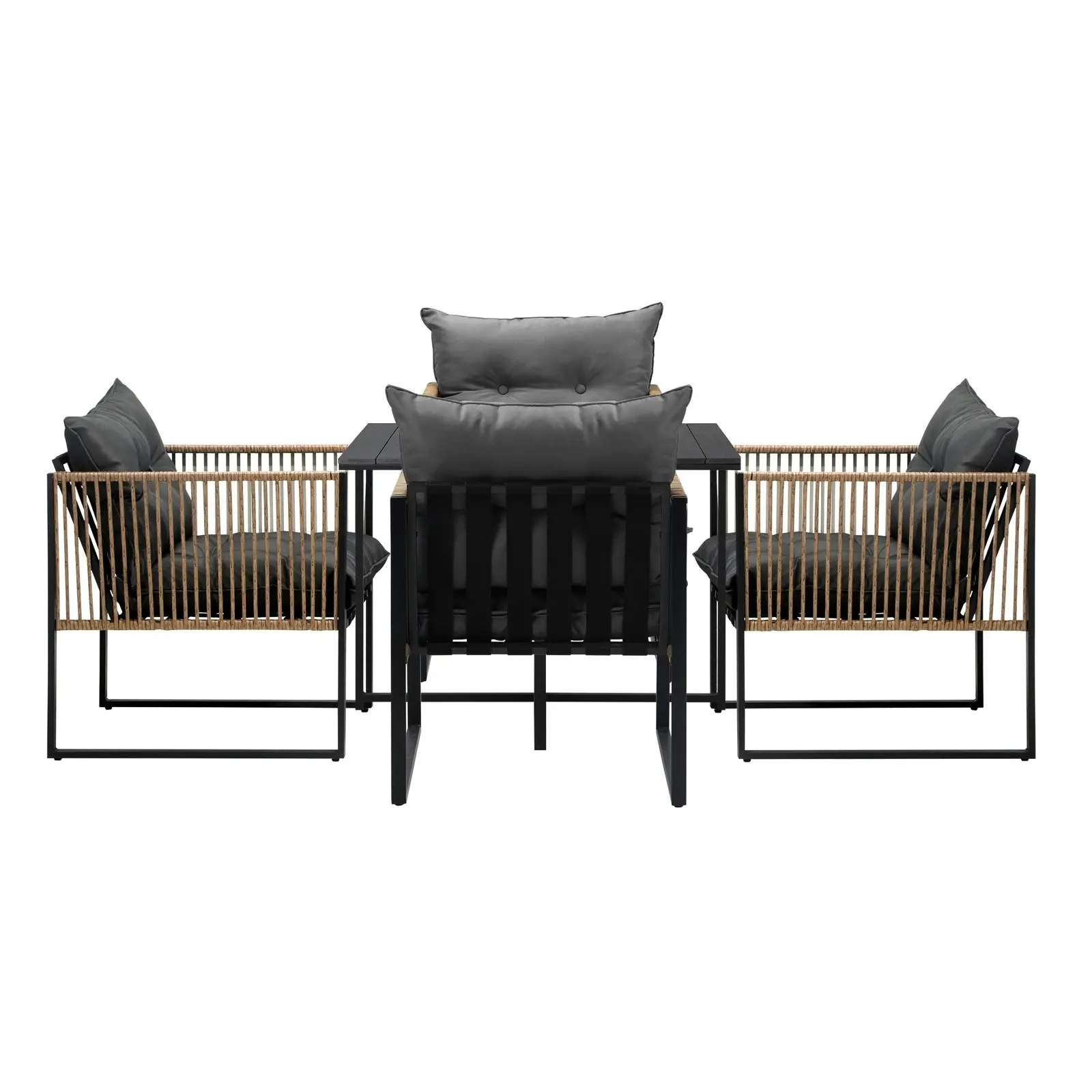 Livsip Outdoor Dining Set Patio Furniture Garden 4 Seater