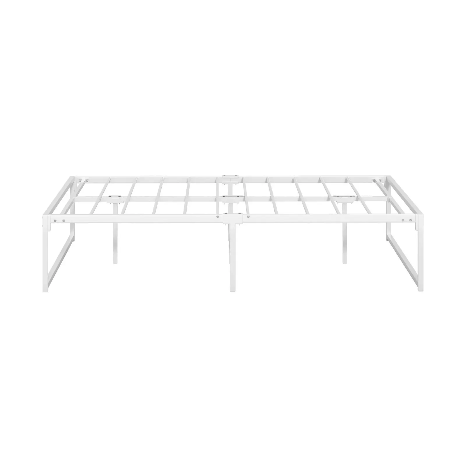 Oikiture Metal Bed Frame Double Size Beds Base Platform White