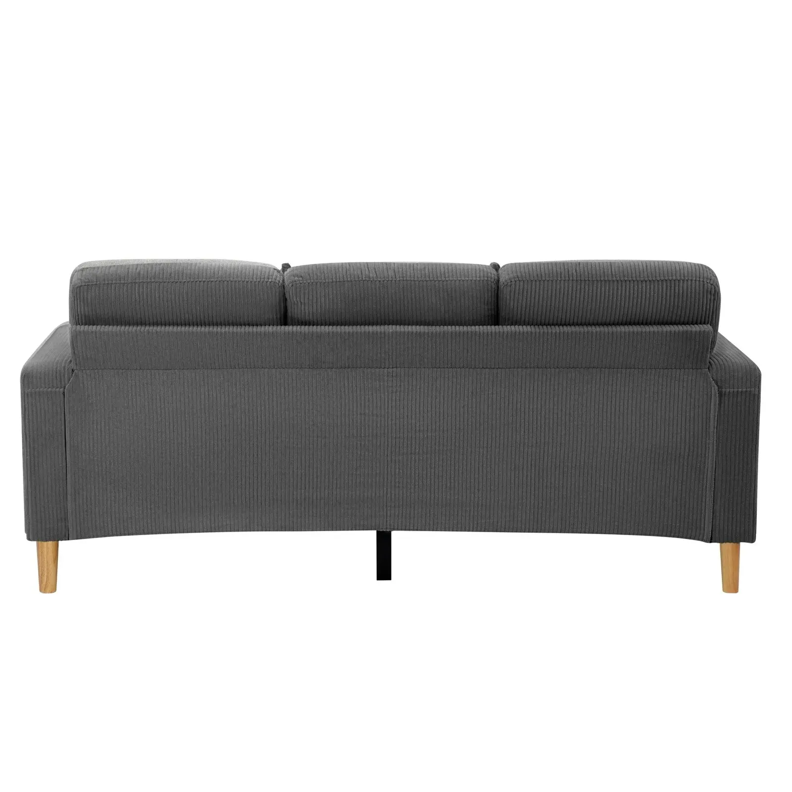 Oikiture Sofa Lounge Set Ottoman Velvet Grey