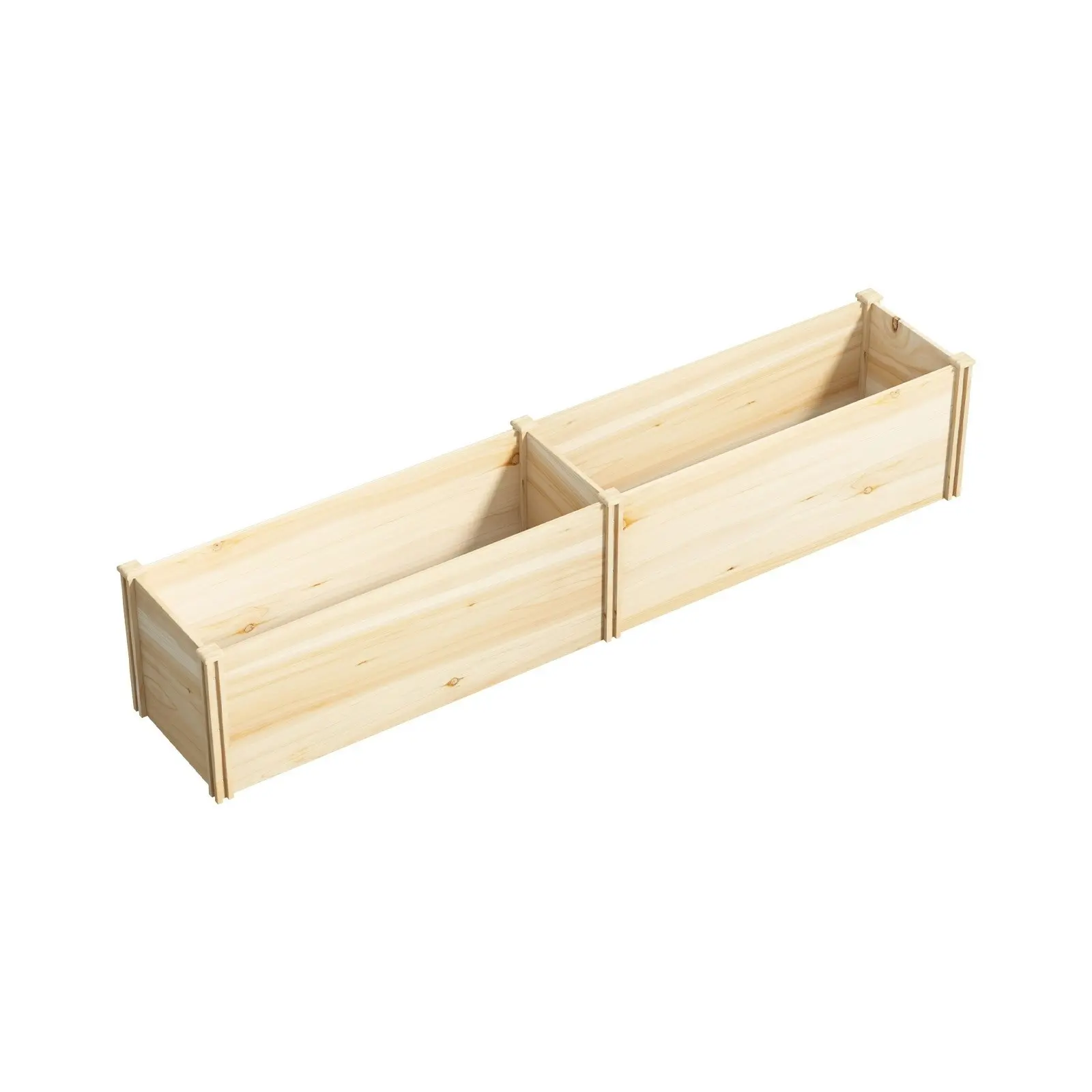 Livsip Garden Bed 240x45x45cm Raised Wooden Planter Box Container