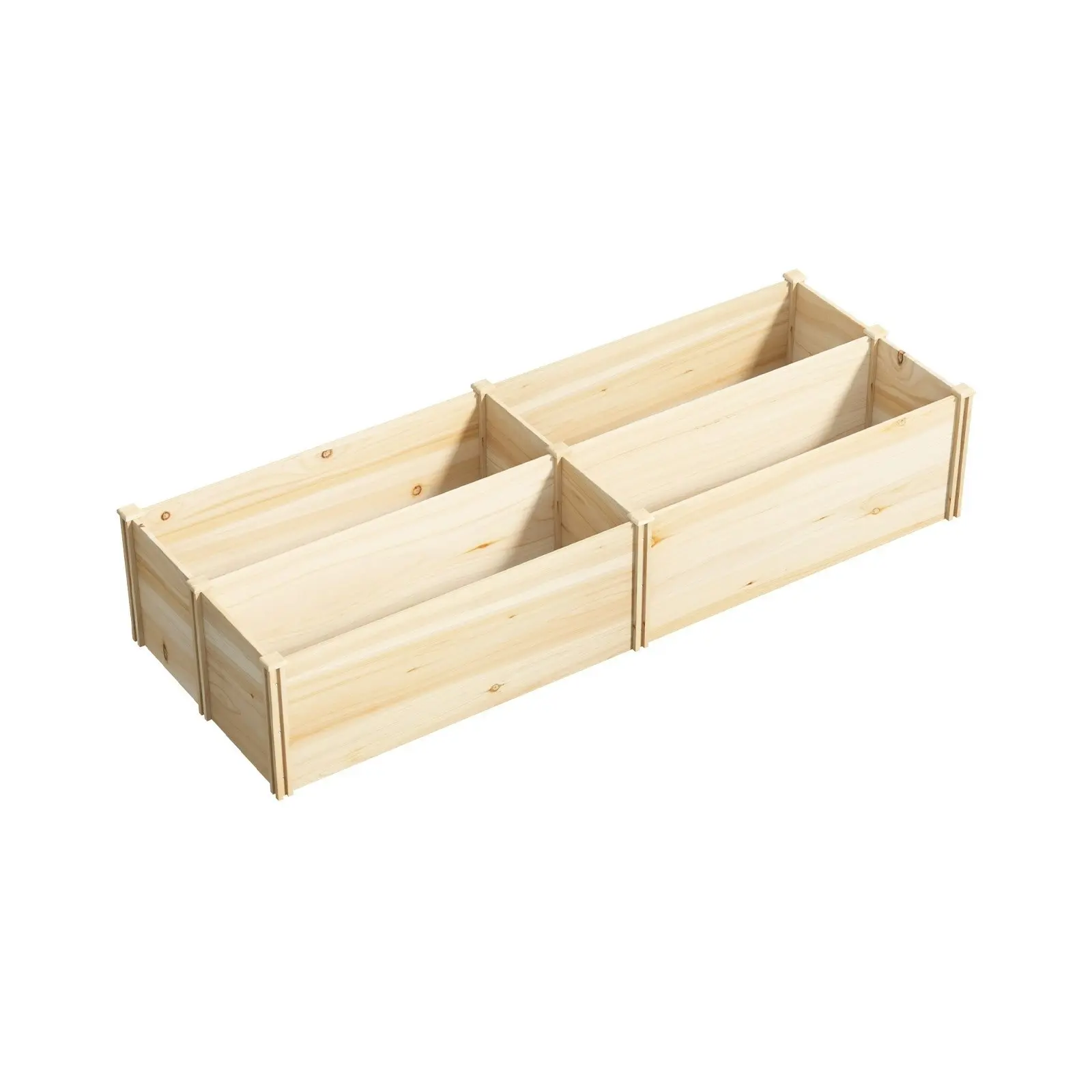 Livsip Garden Bed Raised Set of 4 120x45x45cm Wooden Planter Box Container