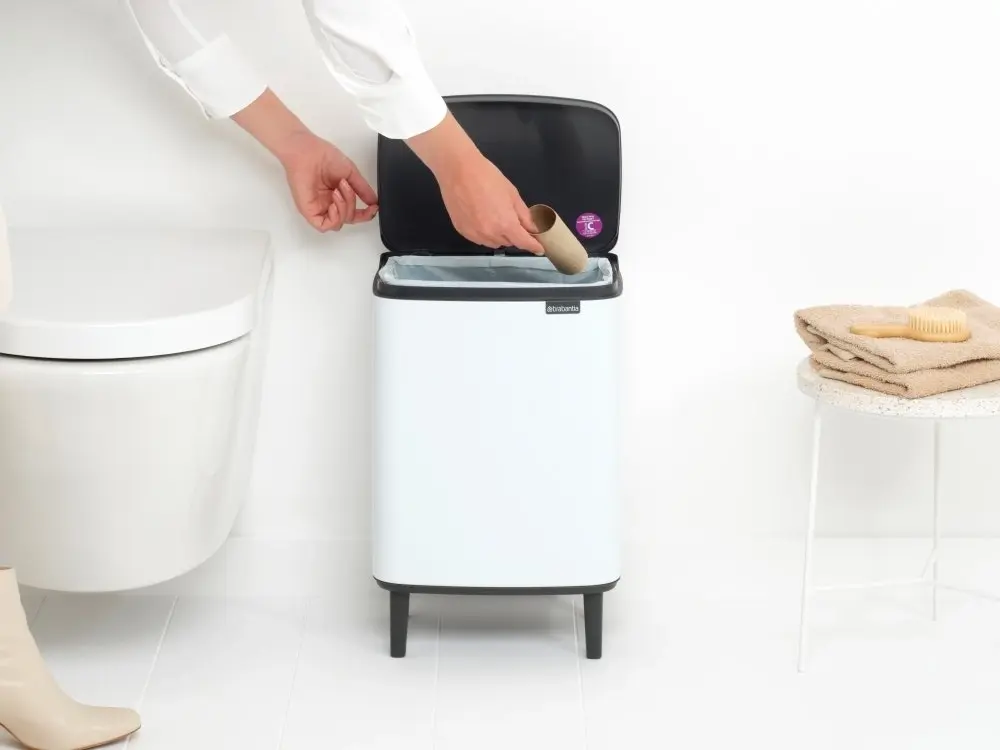 Brabantia Bo 12L Waste Bin Hi - White