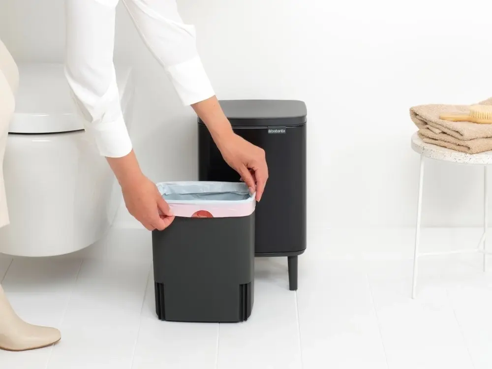 Brabantia Bo 7L Waste Bin Hi - Matt Black