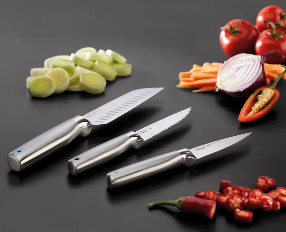 Joseph Joseph Elevate Fusion 5 Piece Knife Block - Silver