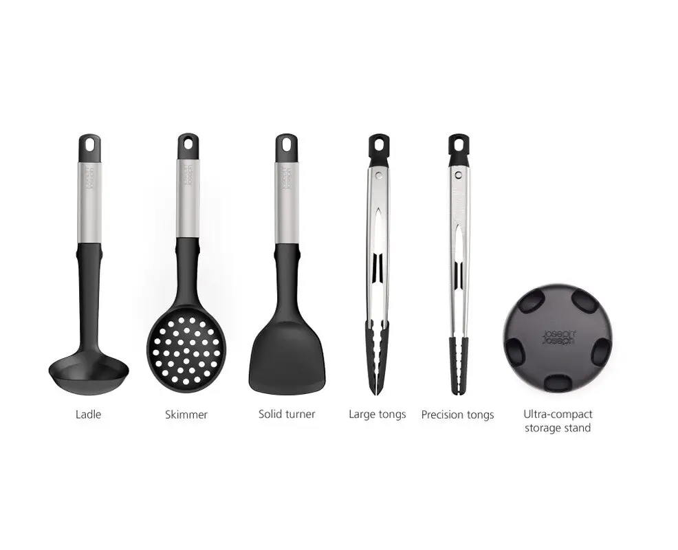 Joseph Joseph Elevate Fusion 5 Piece Utensil Set - Silver