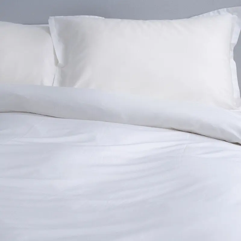 Canningvale Alessia Bamboo Cotton King Quilt Cover Set - Carrara White