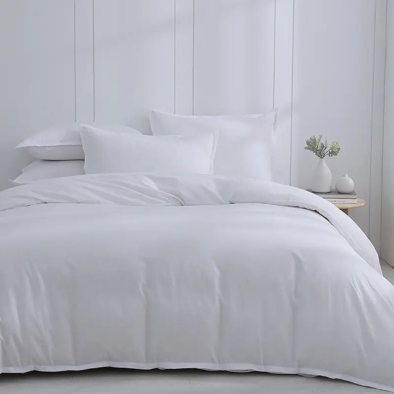 Canningvale Bamboo Bliss Queen Quilt Cover Set - White