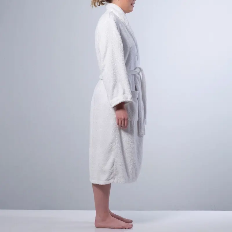 Canningvale Lusso Cotton Terry Large Bathrobe - White