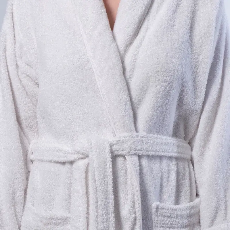 Canningvale Lusso Cotton Terry Medium Bathrobe - White