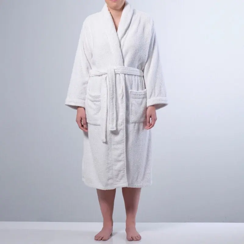 Canningvale Lusso Cotton Terry Medium Bathrobe - White