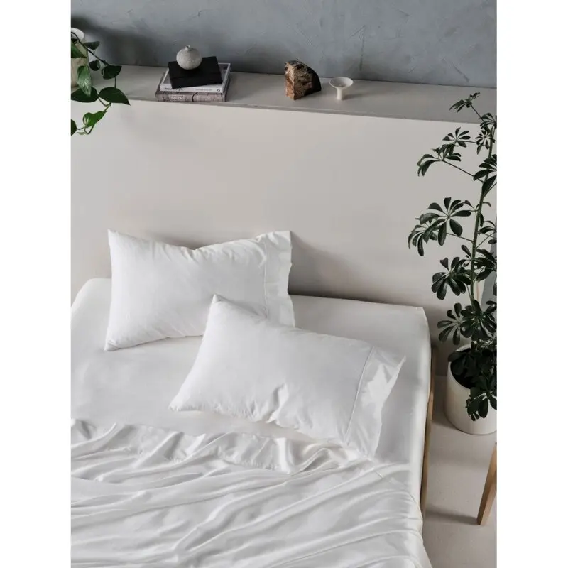 Linen House Tencel Queen Sheet Set - White