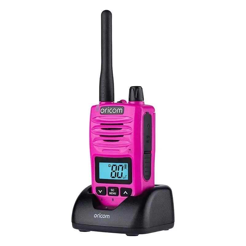 Oricom DTX600 Waterproof IP67 5 Watt Handheld UHF CB Radio - Pink