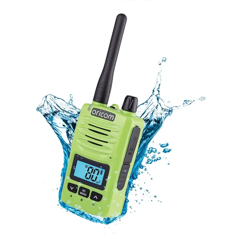 Oricom DTXTP600 5 Watt IP67 Waterproof Handheld UHF CB Radio Trade Pack - Lime