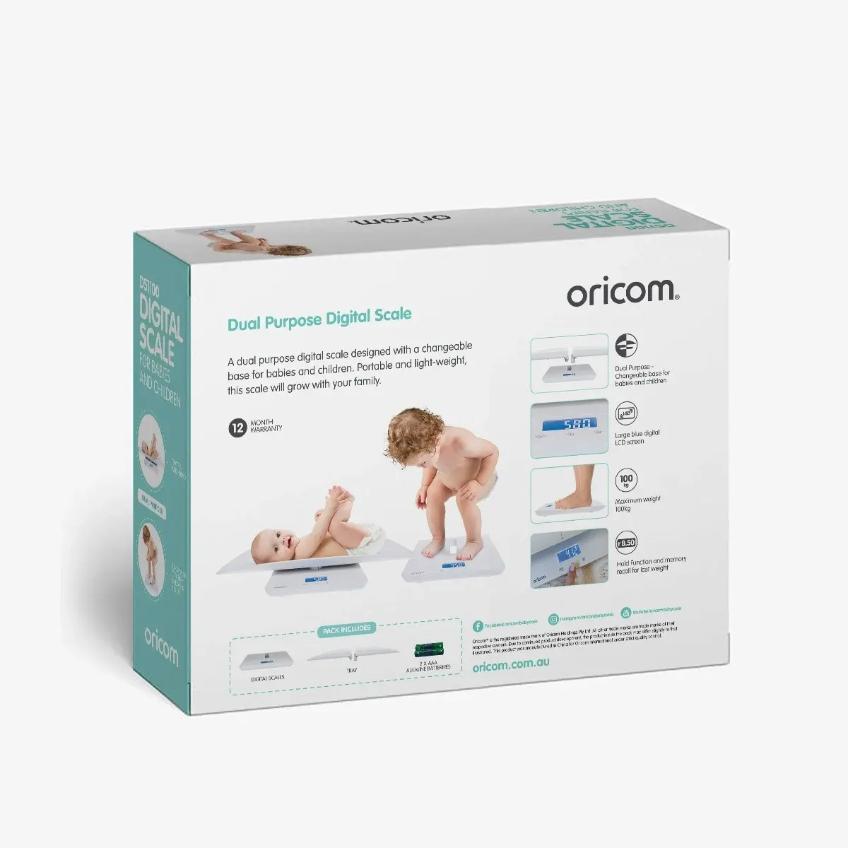 Oricom DS1100 Digital Baby Scales