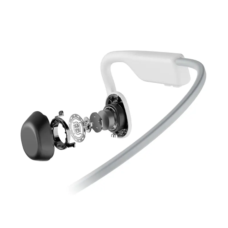 SHOKZ Openmove Bone Conduction Sports Headphones - White