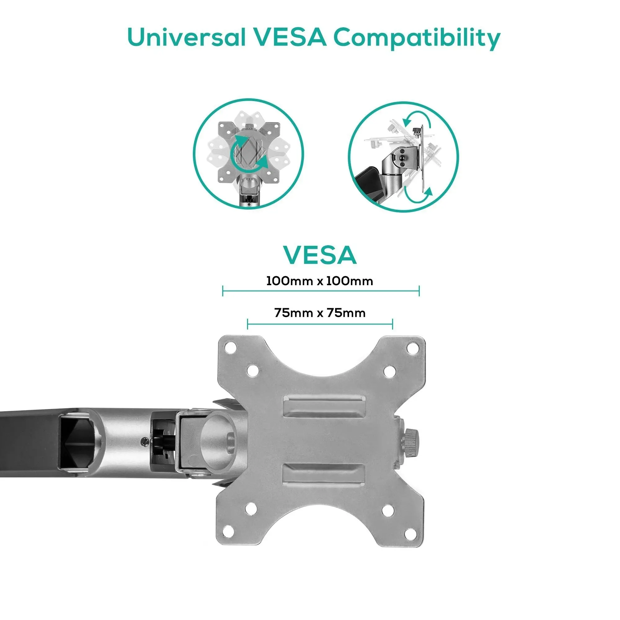 mBeat Activiva Heavy Duty Single Monitor Screen Gas Spring Monitor Arm