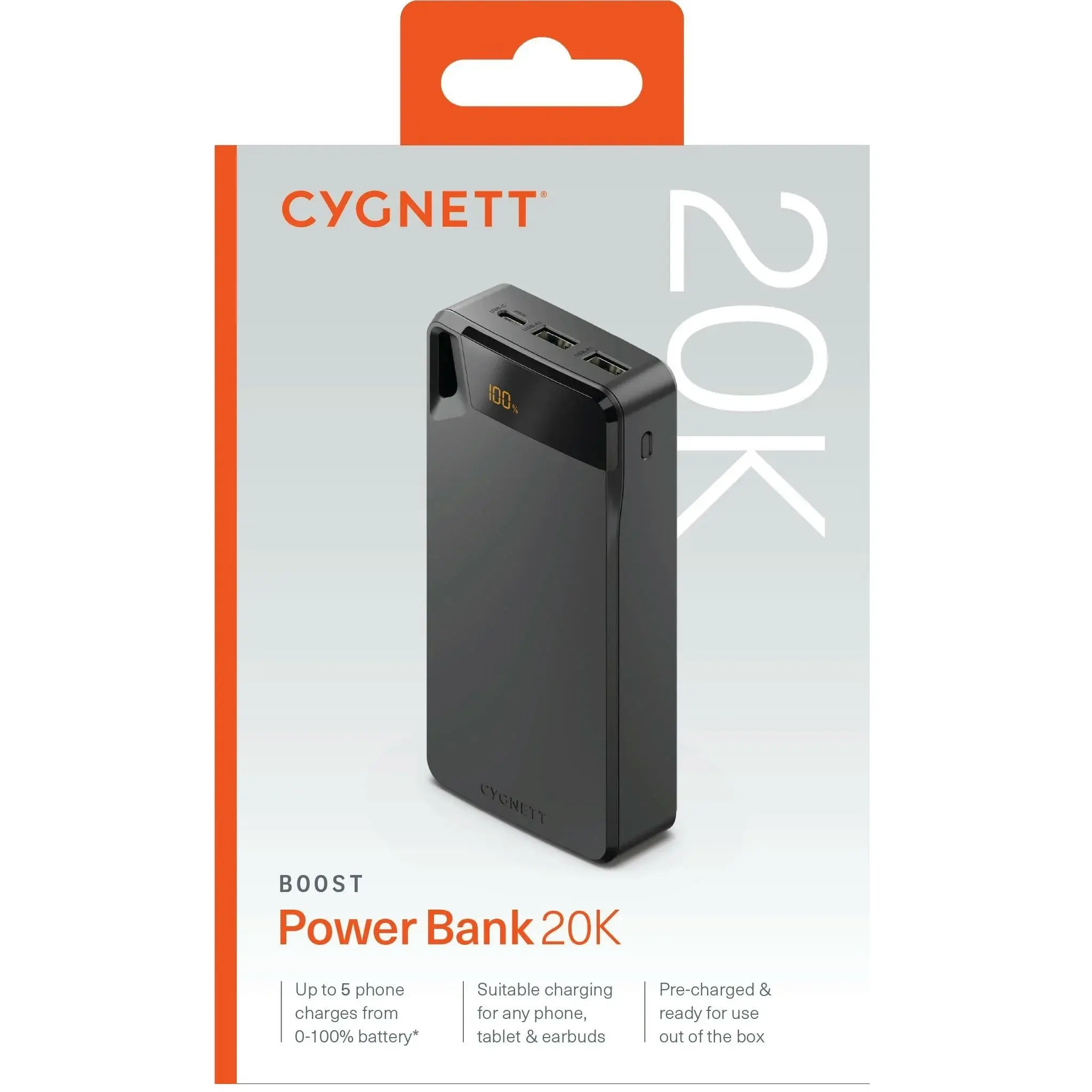 Cygnett Chargeup Boost 4 20000mah Power Bank - Black