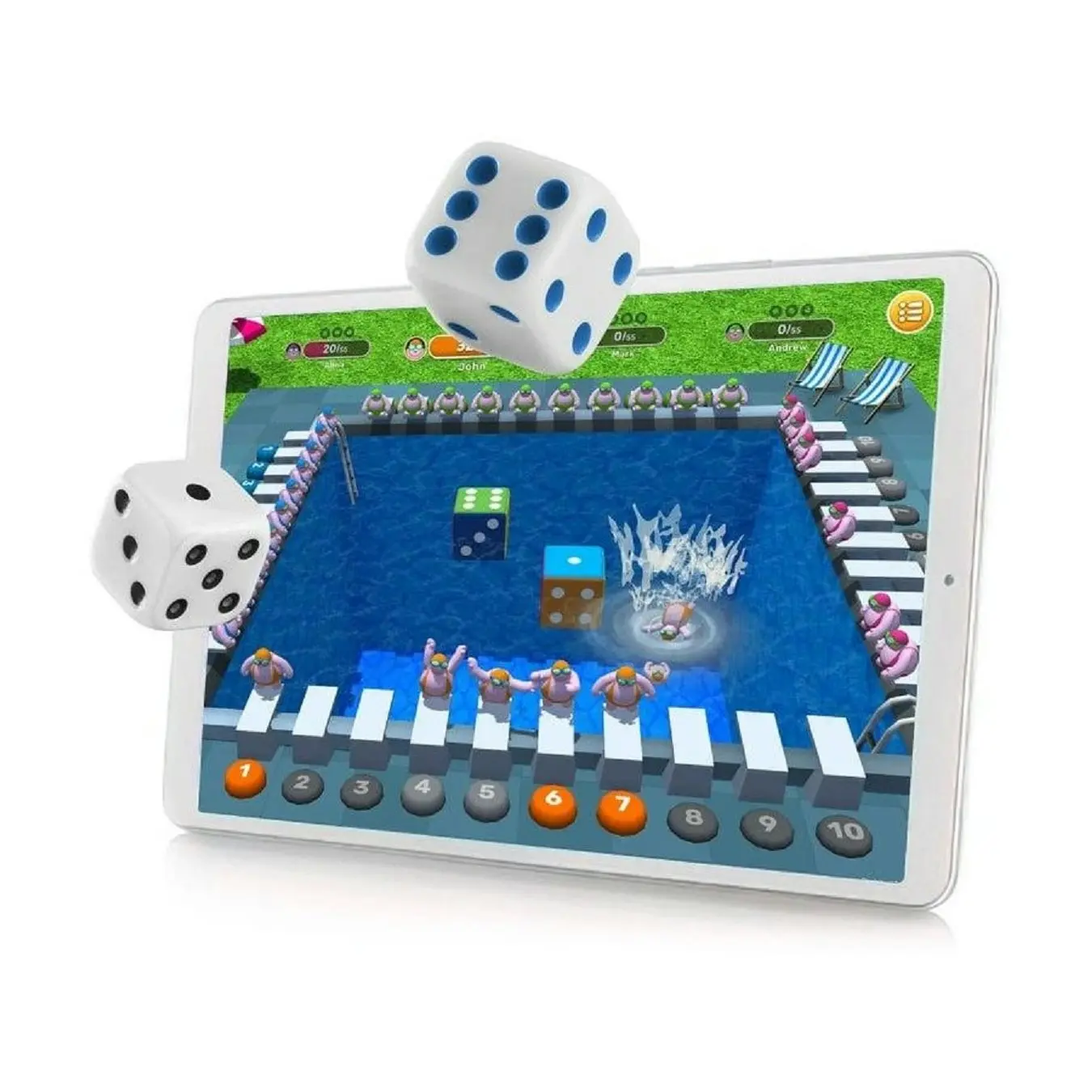 GoDice 2 Pack Electronic Dice - White