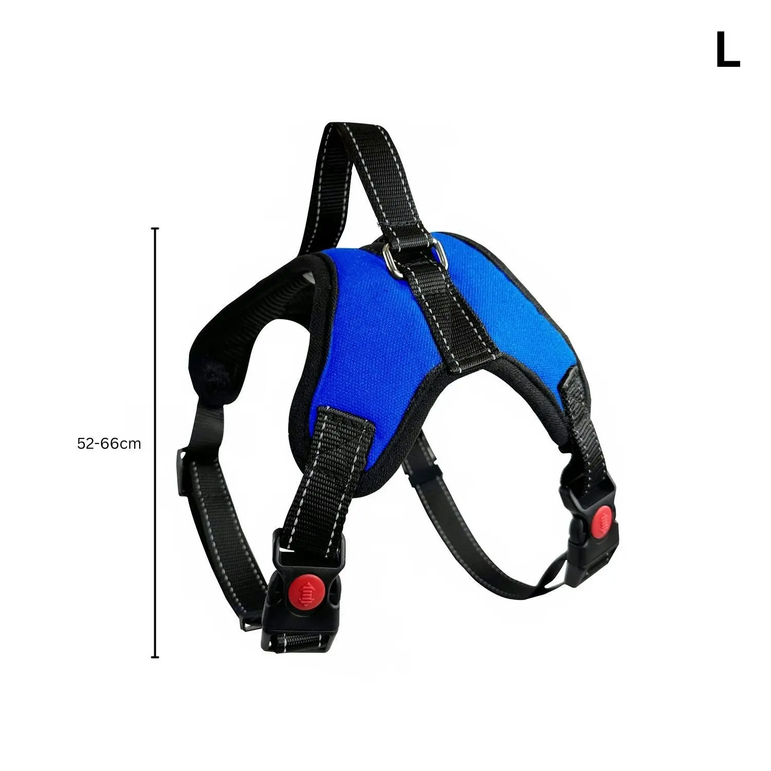 Floofi Dog Harness M Size (Medium, Blue)