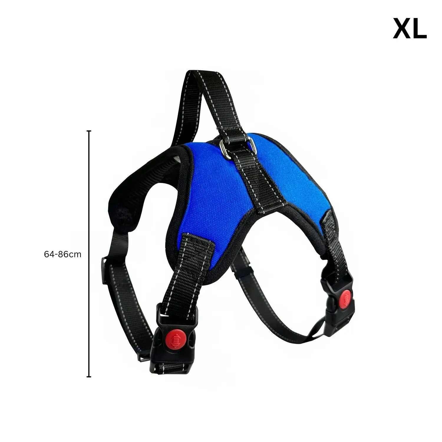 Floofi Dog Harness L Size (Large, Blue)