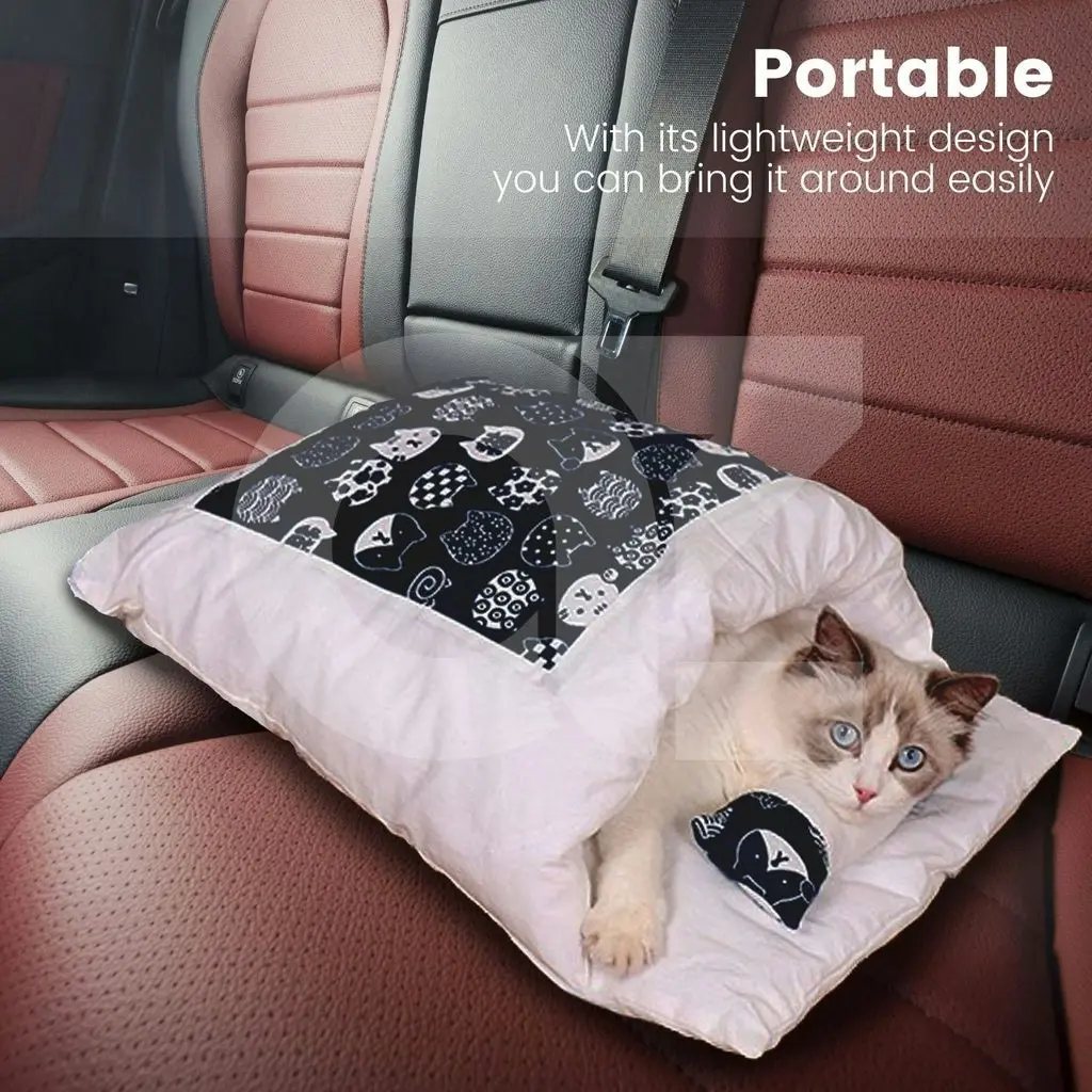 Floofi Pet Sleeping Bag (Large, Fortune Cat)