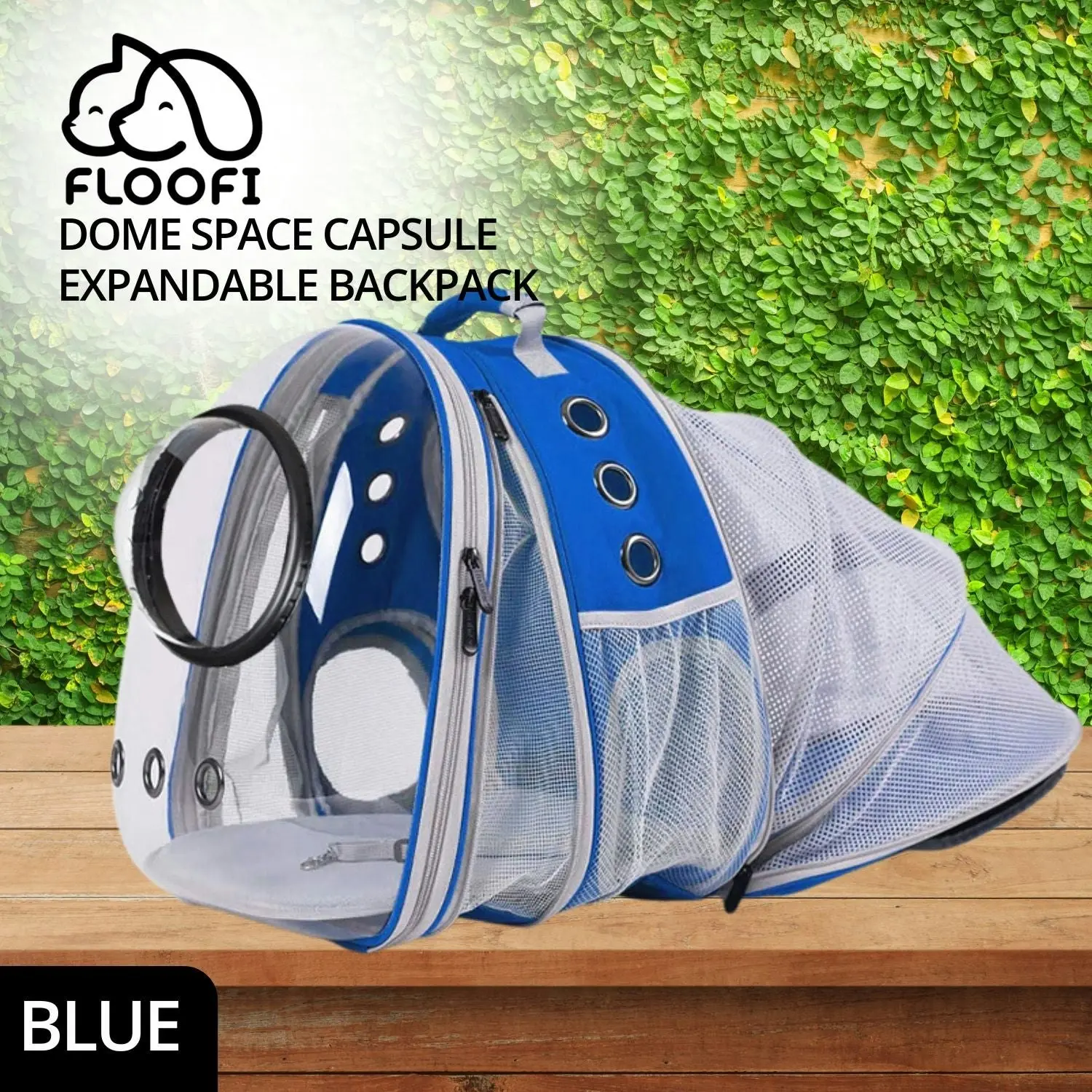 Floofi Expandable Space Capsule Backpack (Blue)