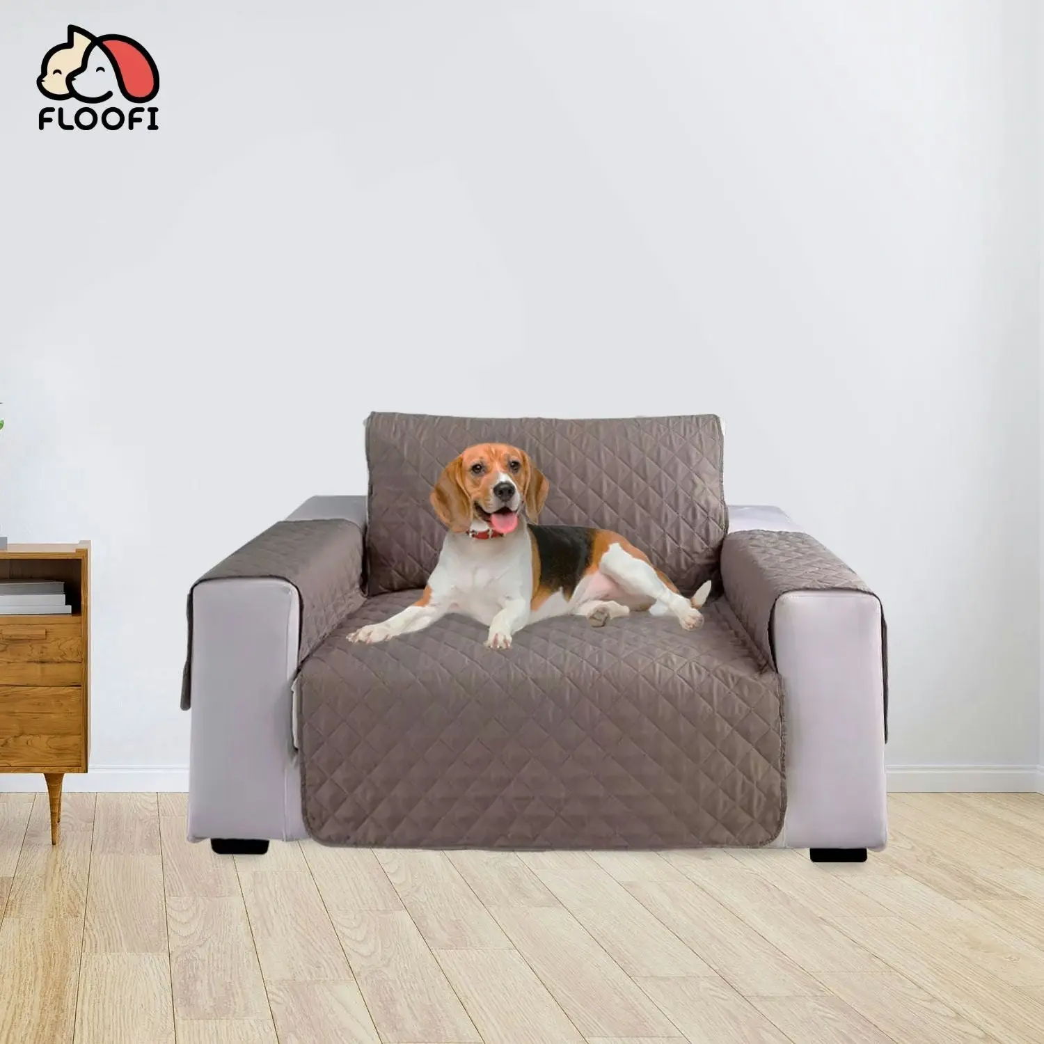 Floofi Pet Sofa Cover 1 Seat (Khaki)