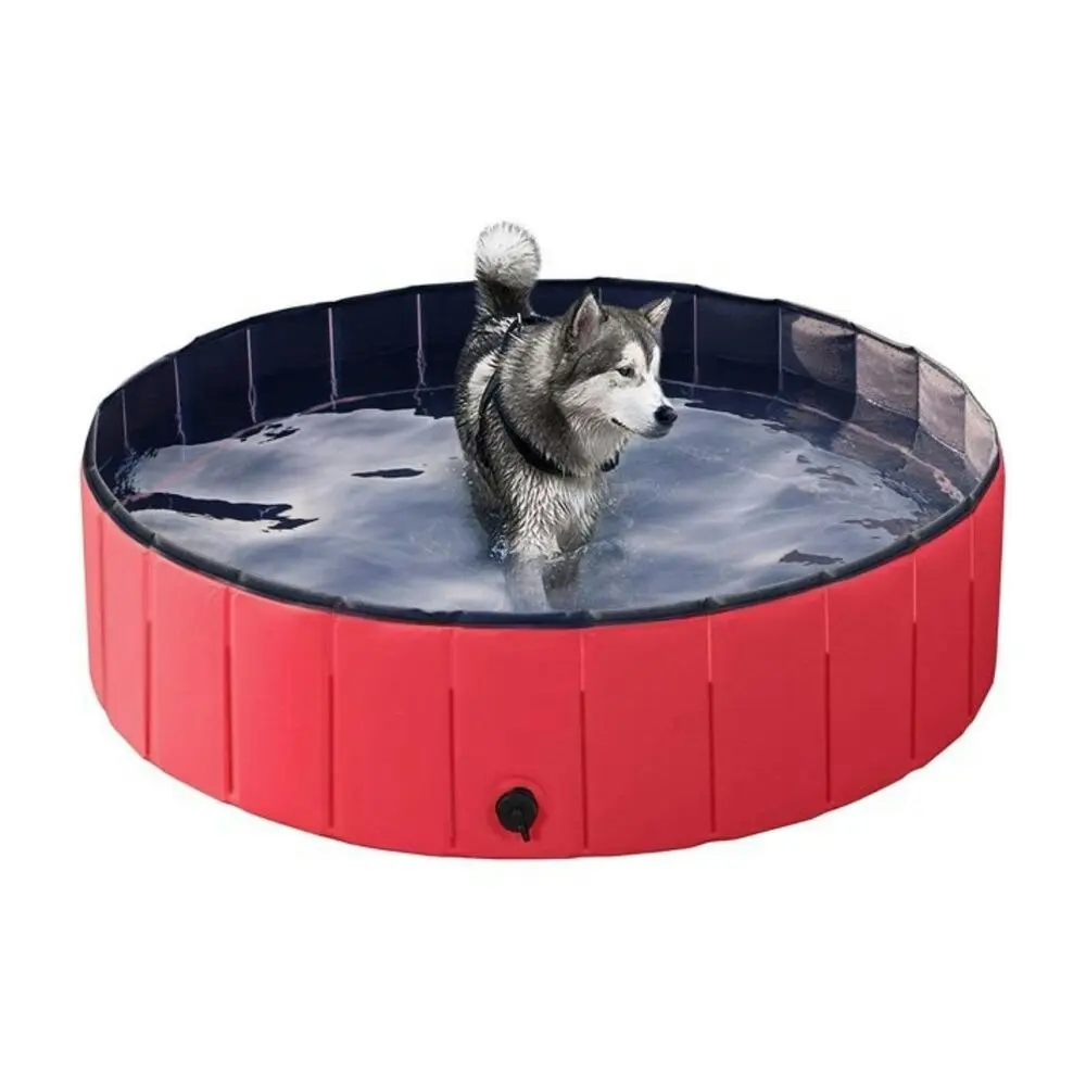 Floofi Pet Pool 120cm*30cm XL (Extra Large, Red)